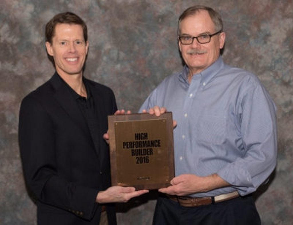 Art Hance receiving Million Dollar Builder Award 2016 Art Hance receiving Million Dollar Builder Award 2016