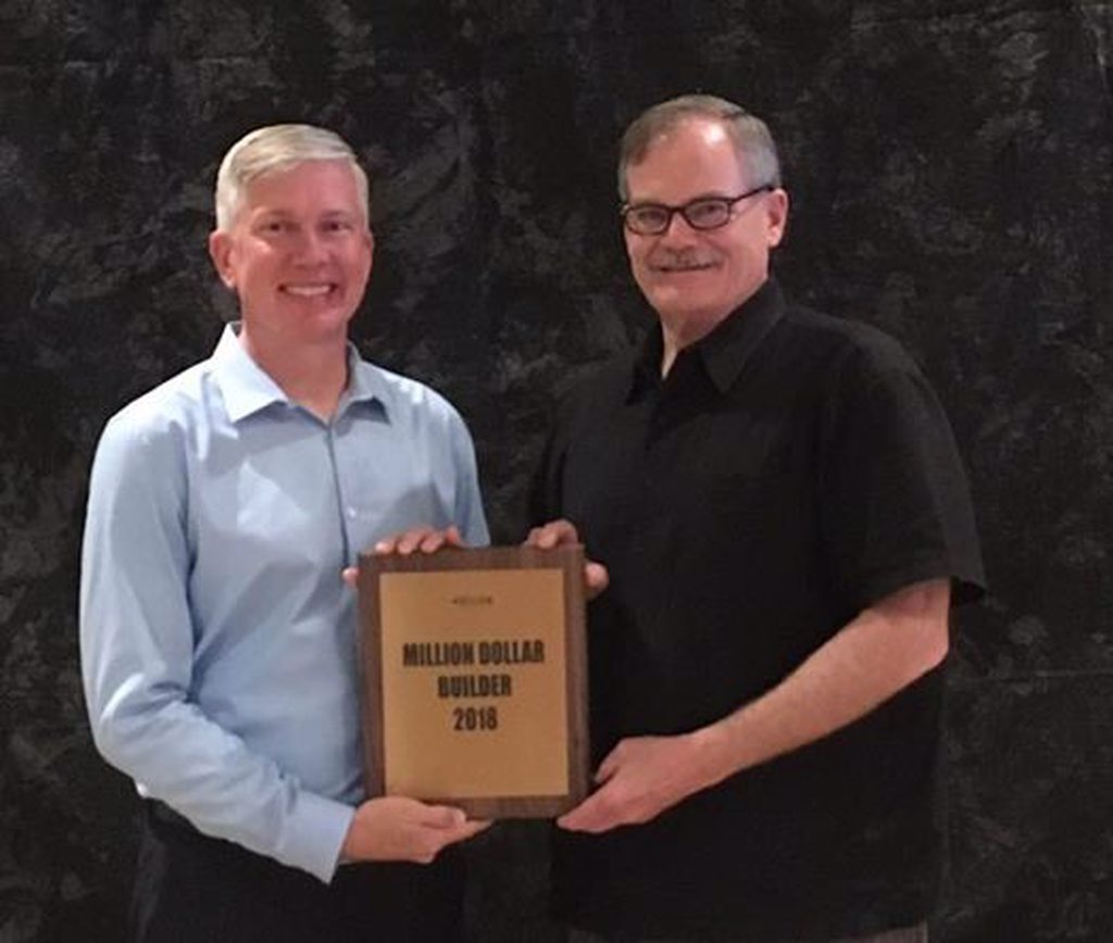 Art Hance receiving Million Dollar Builder Award Art Hance receiving Million Dollar Builder Award