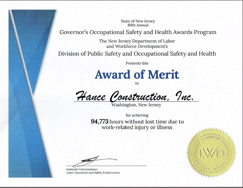 Hance Award of Merit Hance Award of Merit
