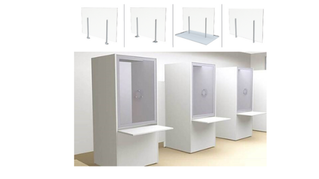 Physical Barriers Wellness Guards & Consultation Booths are a couple of the physical barriers that business can put in place to protect employees when they return to the office.
